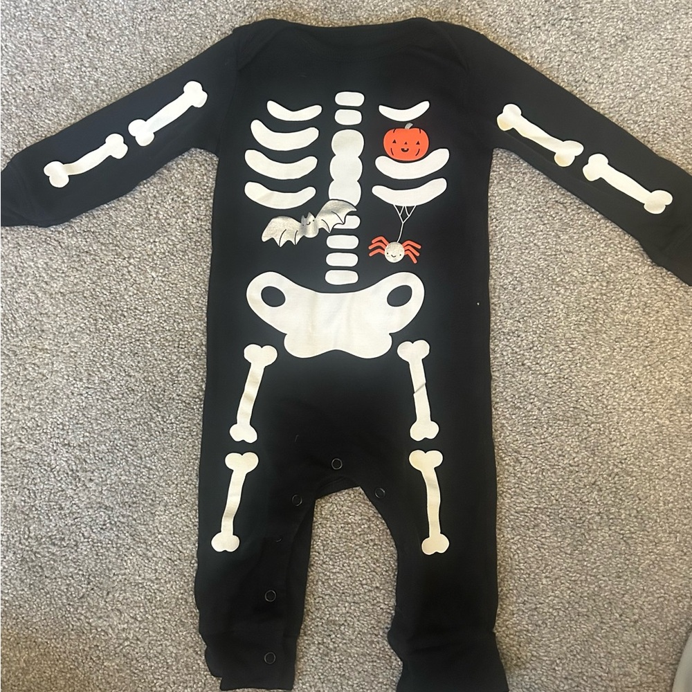 Skeleton Print Kids One Piece